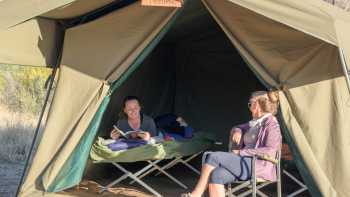 Relaxing at our Eco-Comfort Camps on the Larapinta Trail | Luke Tscharke