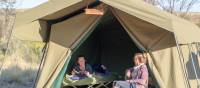 Relaxing at our Eco-Comfort Camps on the Larapinta Trail | Luke Tscharke