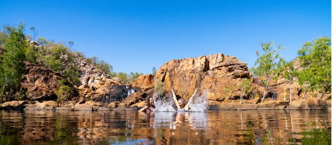 Making a splash at Edith Falls | Shaana McNaught