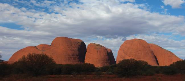 Viewing The Olgas from the distance. | Ayla Rowe