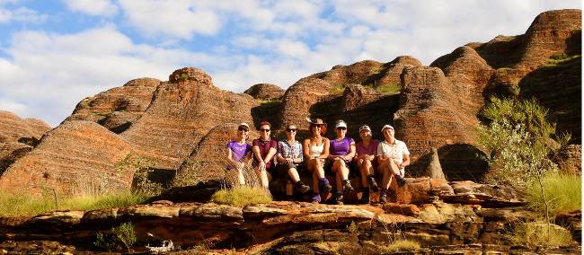 A happy group posing in front of the Bungle Bungles | Holly Van De Beek