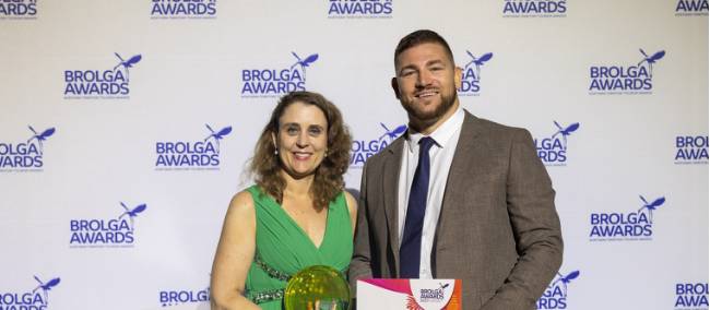 Winning Tourism Northern Territory's 'Adventure Tourism' Award in 2023
